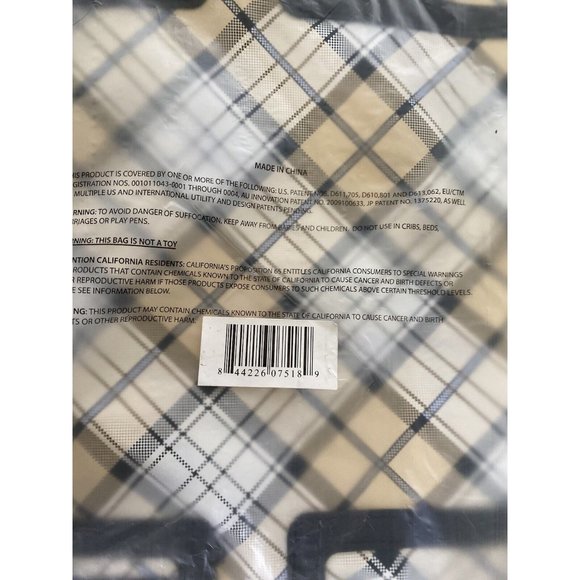 Miche Prima Big Bag Shell Only Robin Plaid Print Faux Leather Retired New in Bag - Picture 9 of 11